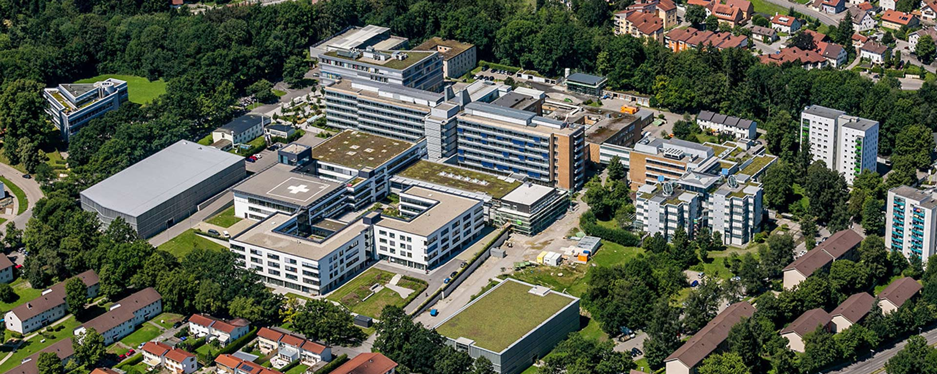 Luftbildaufnahme des Klinikum Kempten