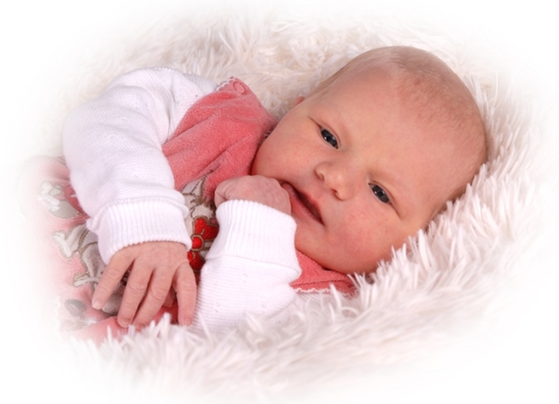 Babyportrait Johanna in der Klinik Mindelheim