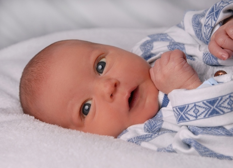 Babyportrait Julian in der Klinik Mindelheim
