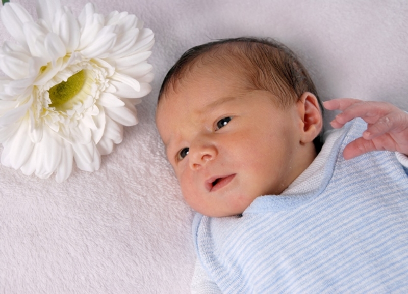 Babyportrait Kiril in der Klinik Mindelheim