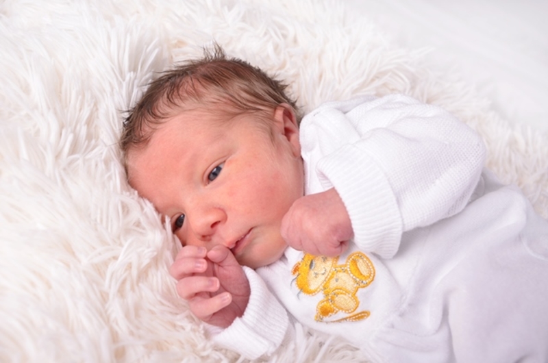 Babyportrait Mateo in der Klinik Mindelheim