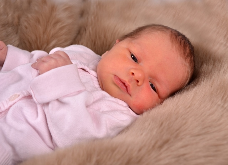 Babyportrait Laura in der Klinik Mindelheim