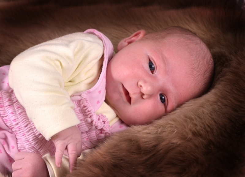 Babyportrait Rebekka in der Klinik Mindelheim