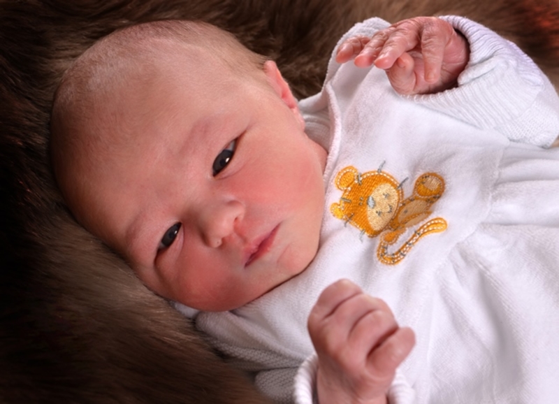 Babyportrait Sophia in der Klinik Mindelheim