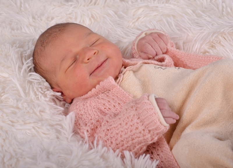 Babyportrait Leni in der Klinik Mindelheim