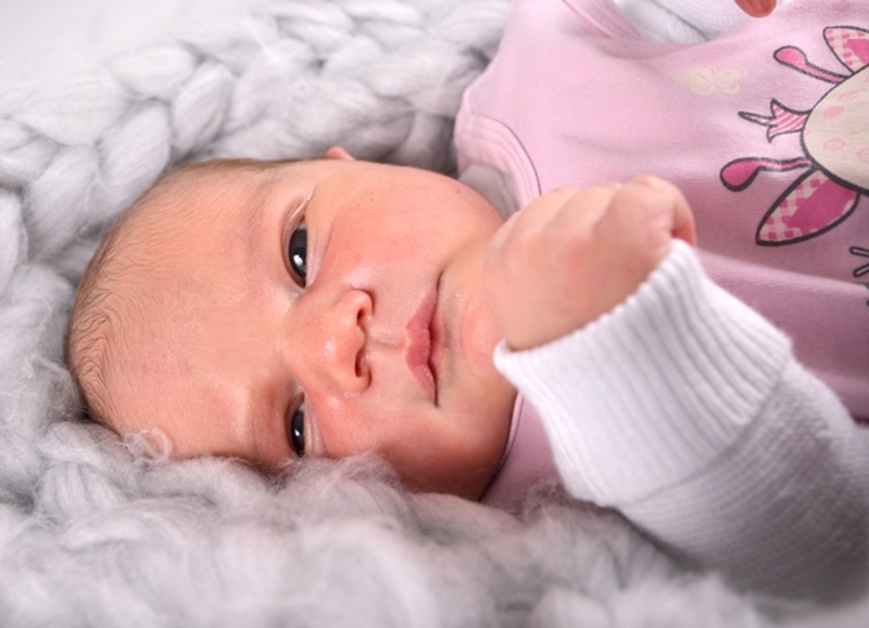 Babyportrait Helena in der Klinik Mindelheim