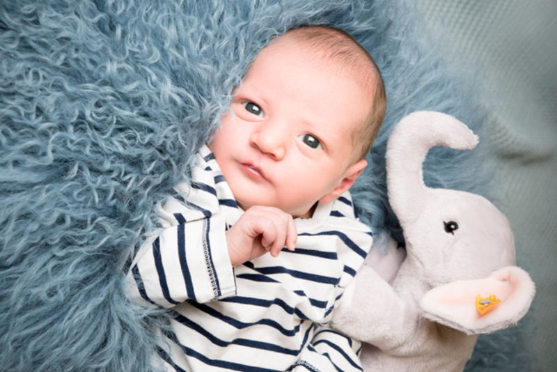 Babyportrait Luca in der Klinik Mindelheim