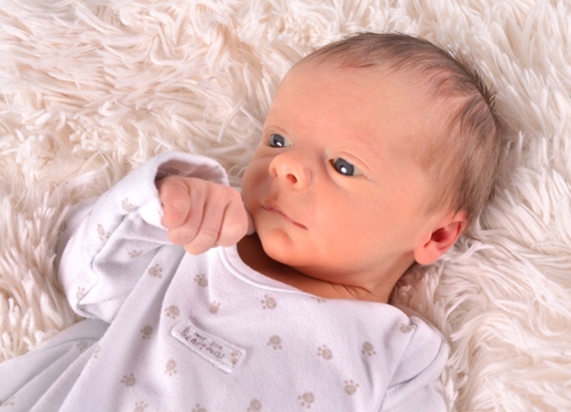 Babyportrait Matti Emilian in der Klinik Mindelheim