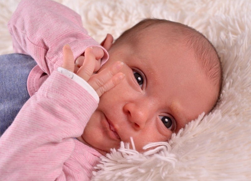 Babyportrait Miriam in der Klinik Mindelheim