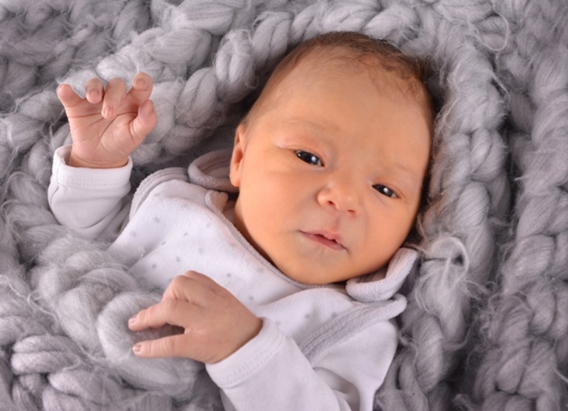 Babyportrait Liam in der Klinik Mindelheim