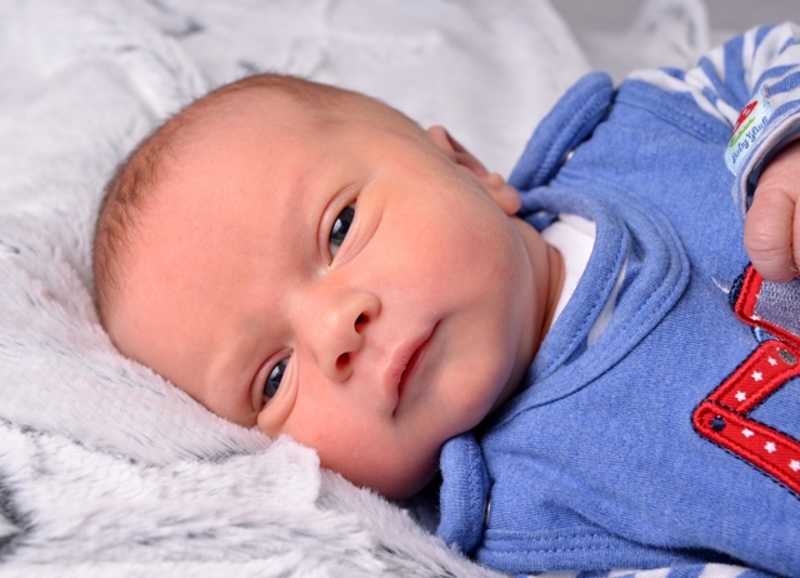 Babyportrait Matteo Michael in der Klinik Mindelheim