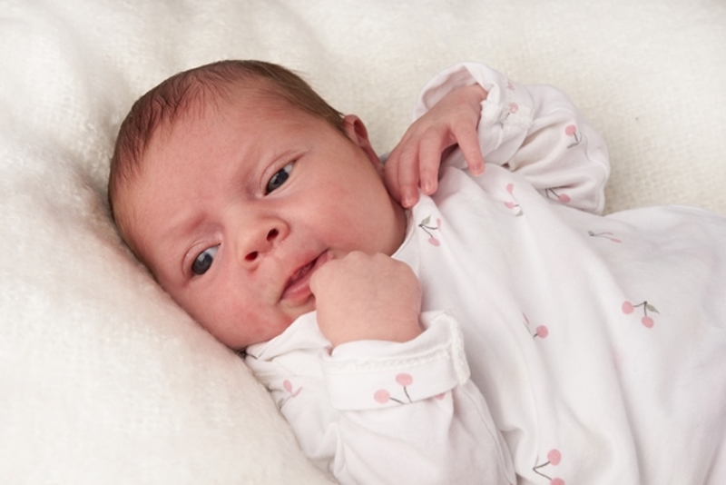 Babyportrait Charlotte in der Klinik Mindelheim